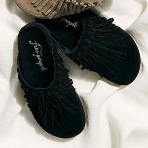 Free People Odessa Fringed Footbed Slides Size 11